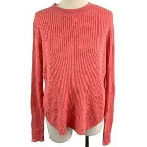 BP. Soft Pointelle Ribbed Pullover Sweater Sz XS/Extra Small in Coral Rose NWT